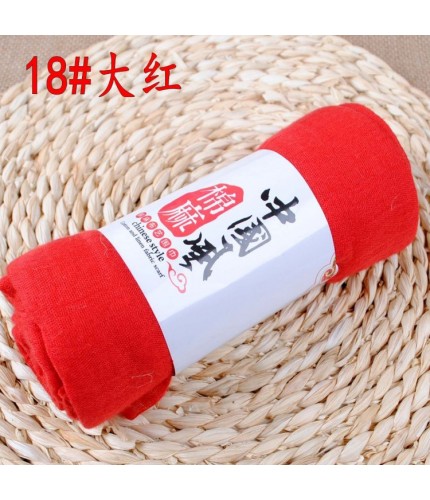 Red 190x110cm Cotton Linen Plain Maxi Hijab Clearance
