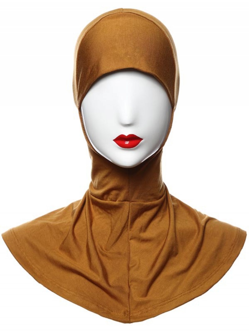 camel Modal Structured Hijab Underscarf 
