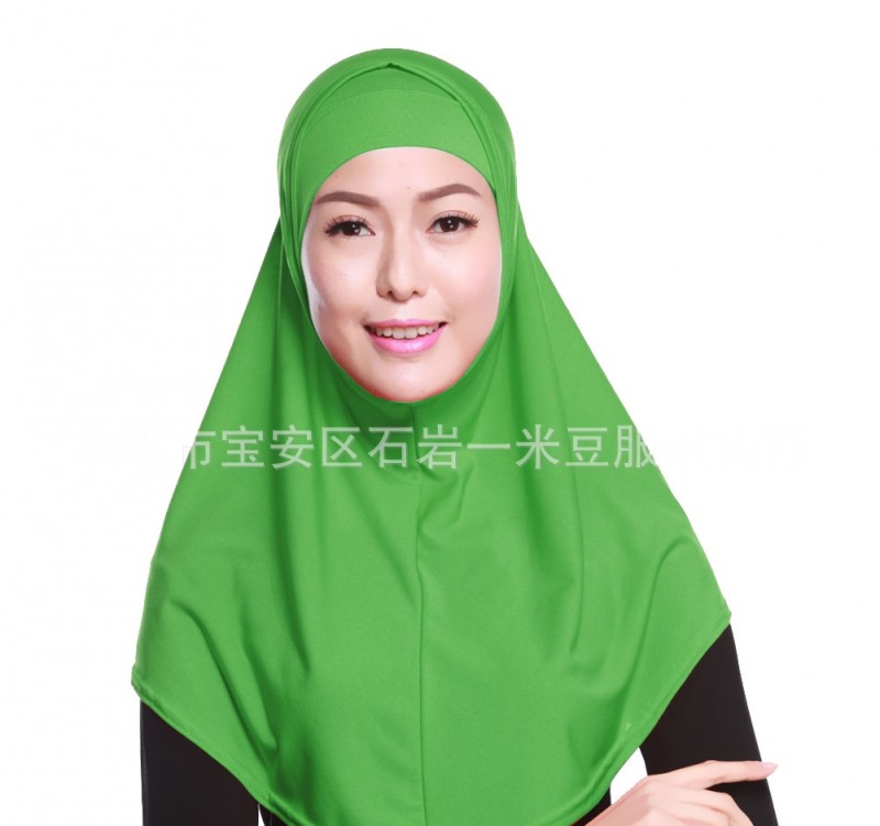 Green 68cm One Piece Ready Hijab 