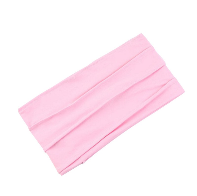 pink Pleated Hijab Tube Headband 