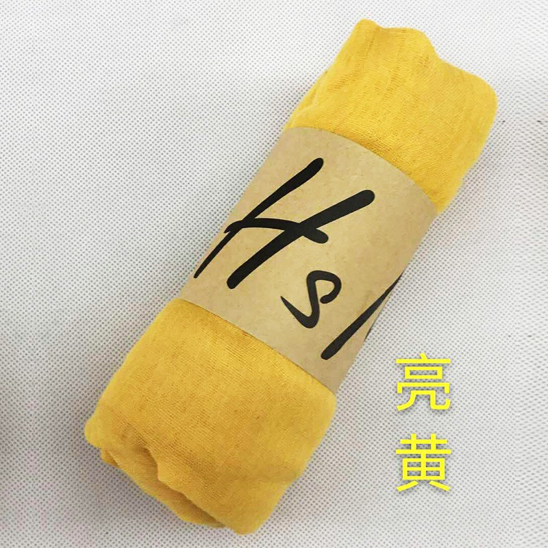Bright yellow Classic Viscose 180x90cm Maxi Hijab