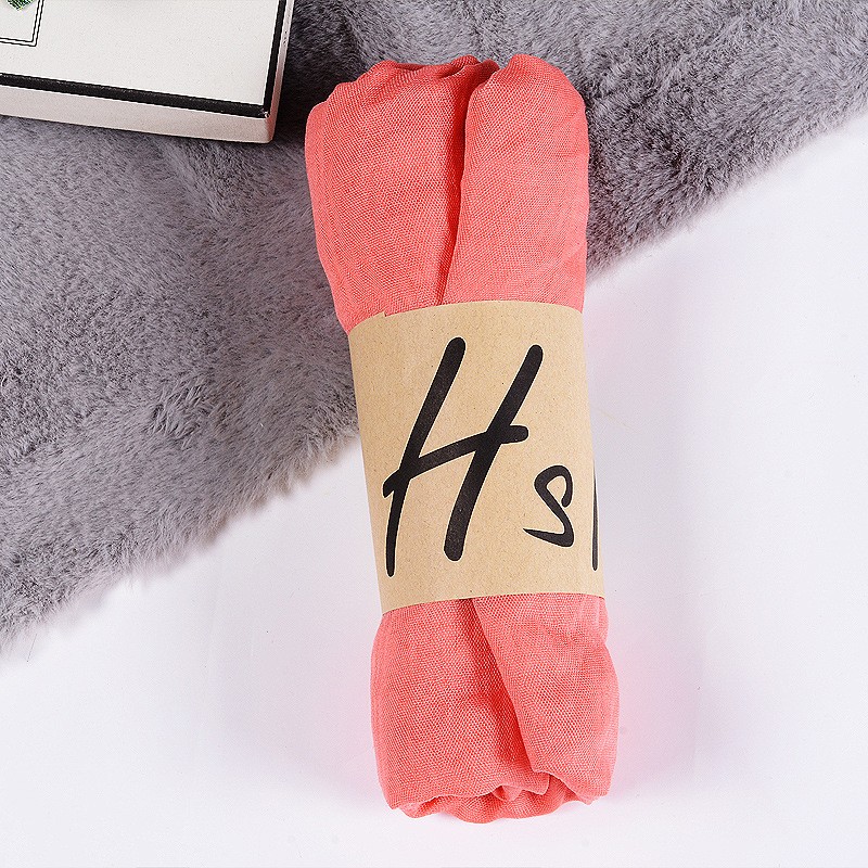 Peach Nude Cotton Linen Classic 180x130cm Extra Maxi Hijab