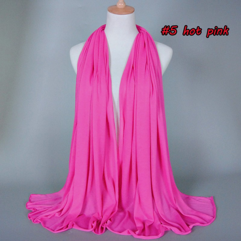 rose red Modal Blend Jersey Hijab