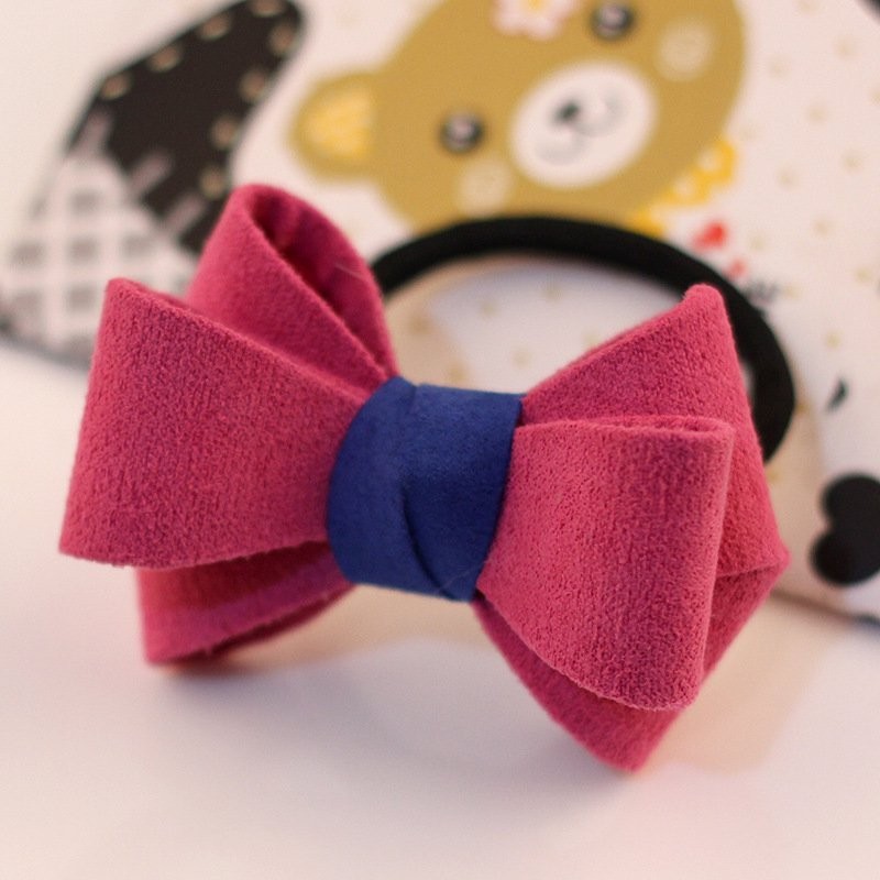 Solid Red Rose Bow Hairband