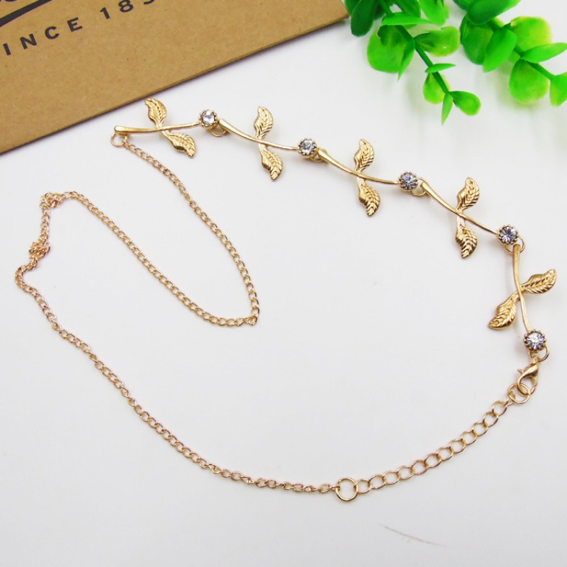 Gold Crystal Headchain