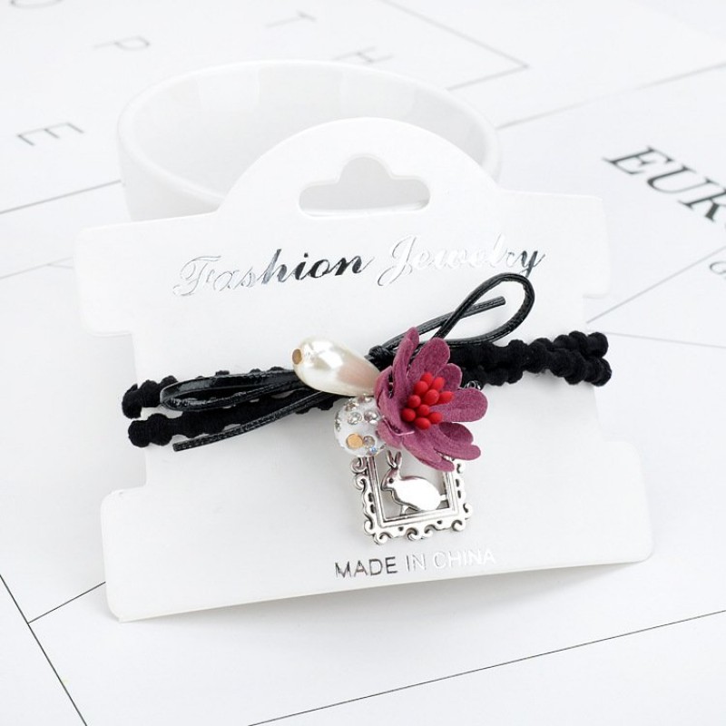 Dark Purple Pear Drop hairband