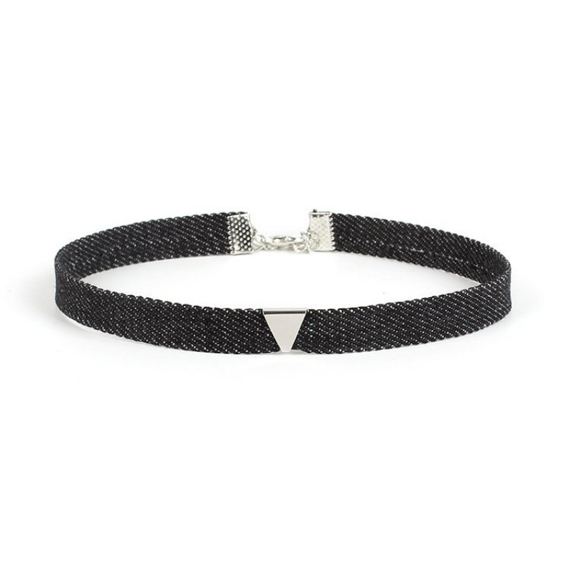 Silver Trapeze Choker