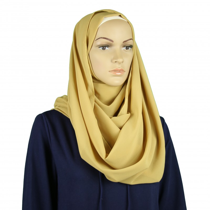 Dusty Gold Georgette Chiffon Hijab