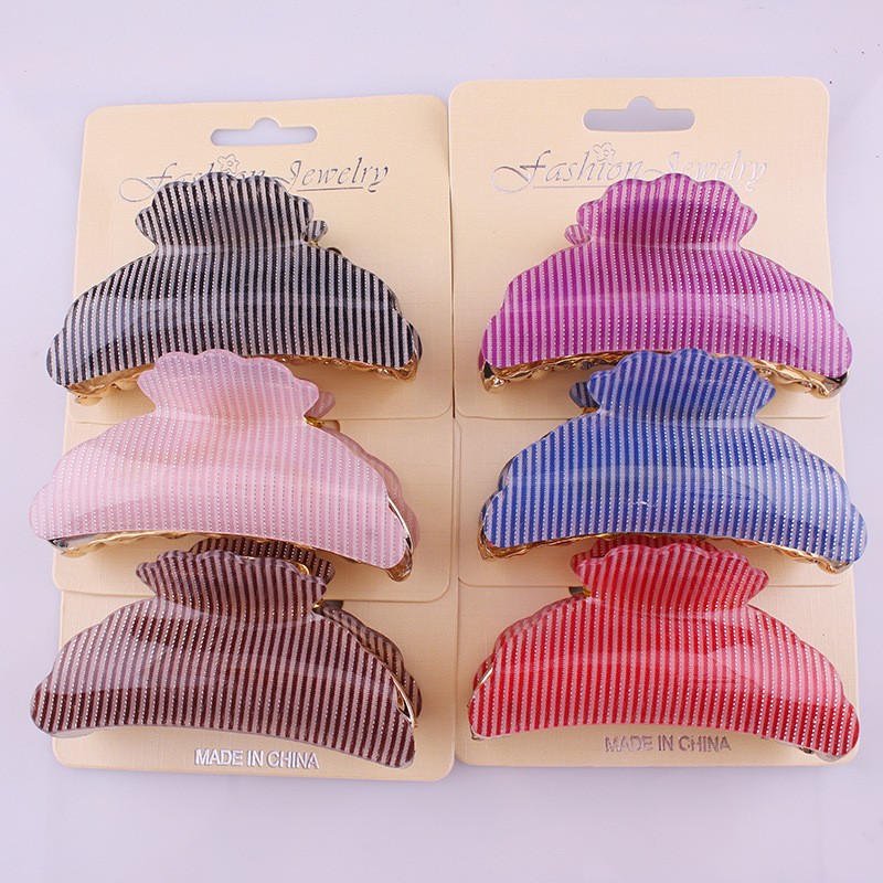 Random Colour Stripes Hair Grip