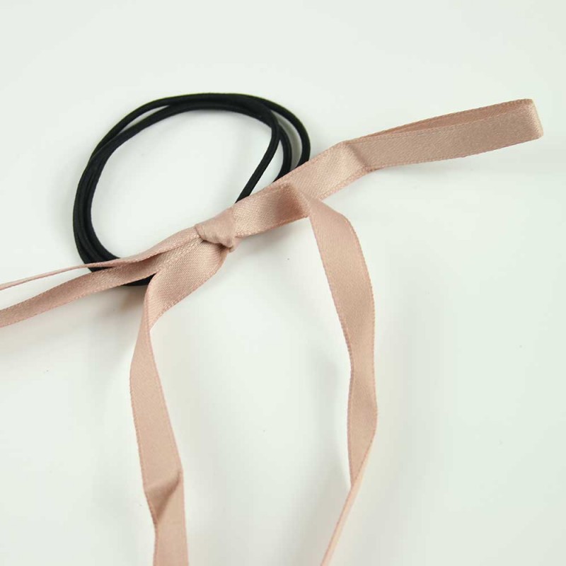 Nude basic bow hairband