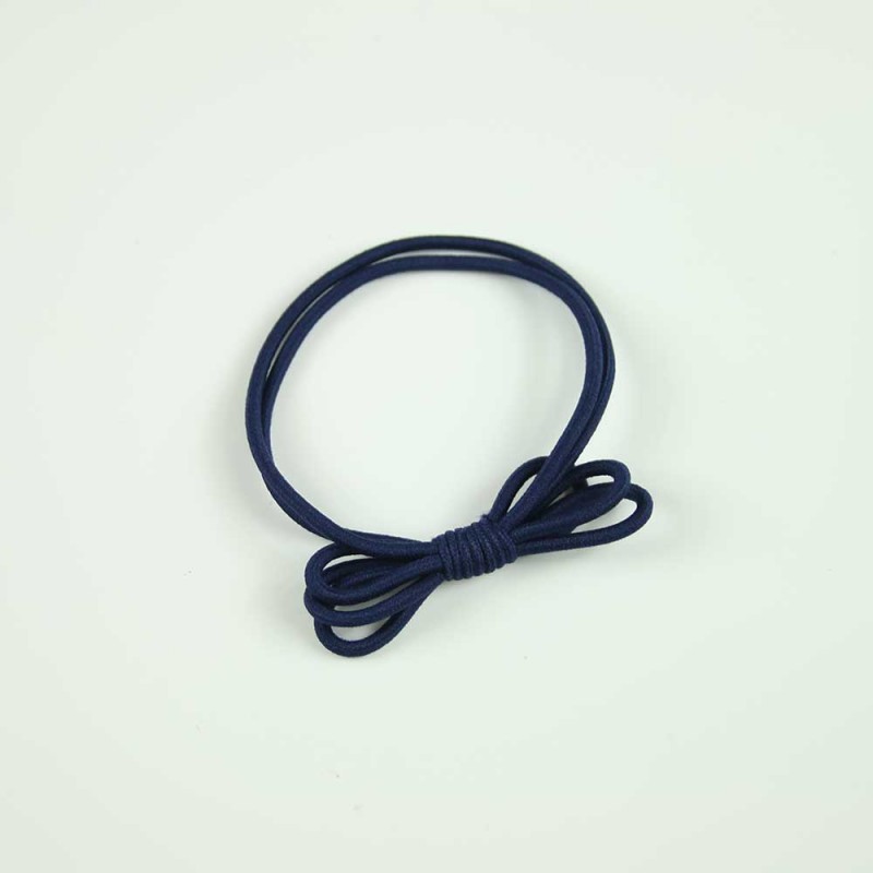 Navy basic tie hairband