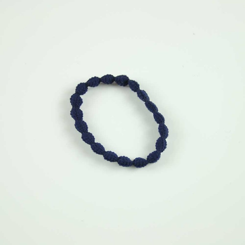 Navy bobble hairband