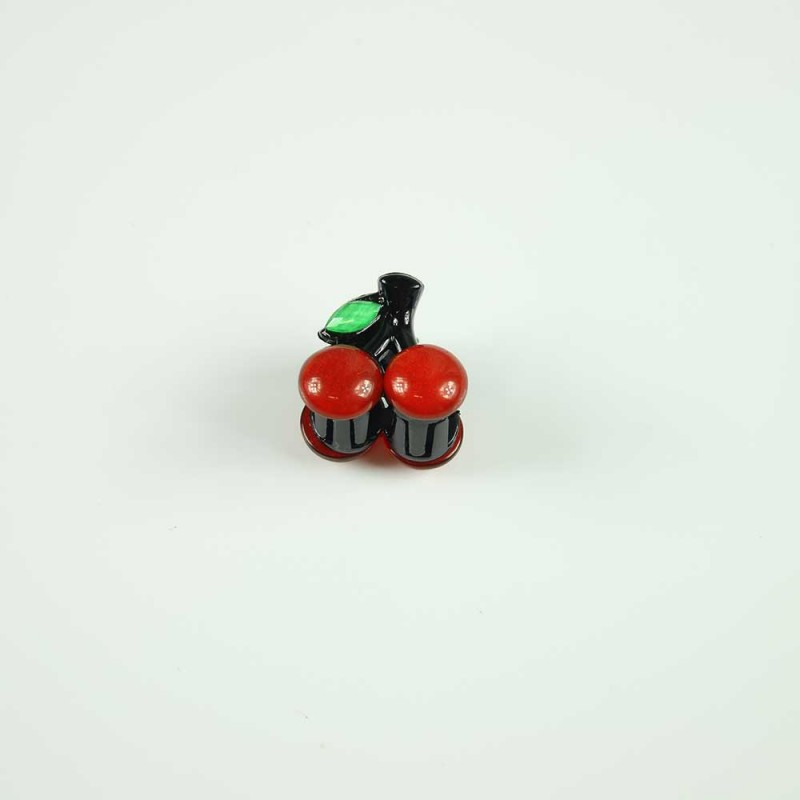 Red cherry hairclip