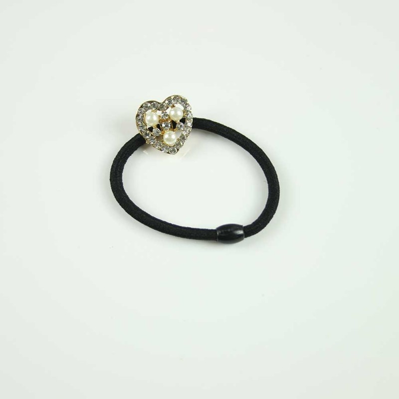 Heart crystal pearl hairbands