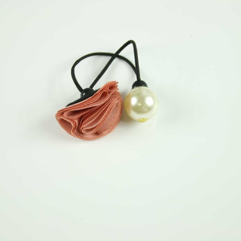 Pink rose pearl hairband