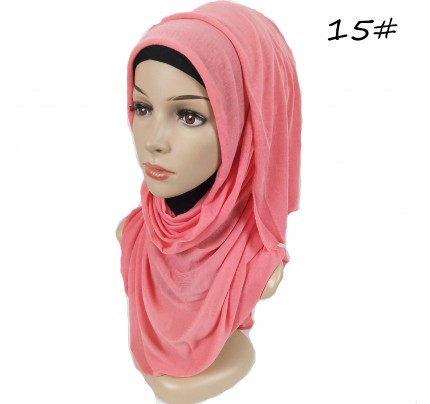 Watermelon Hemp Jersey Knit Hijab 