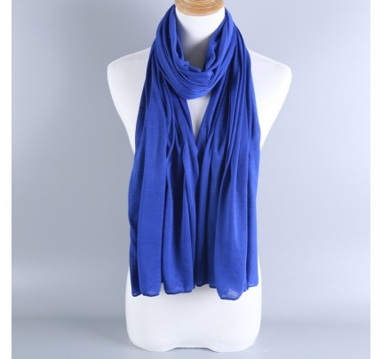 Smokey Blue Jersey Modal Cotton Maxi Hijab