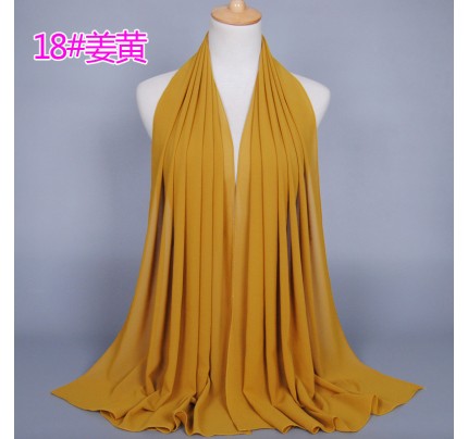 turmeric Medium Pearl Chiffon Maxi Hijab