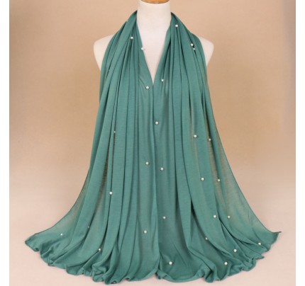 dark green Jersey Pearl Hijab