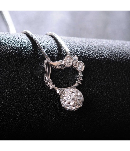 Kitty Shamballa Polished Necklace