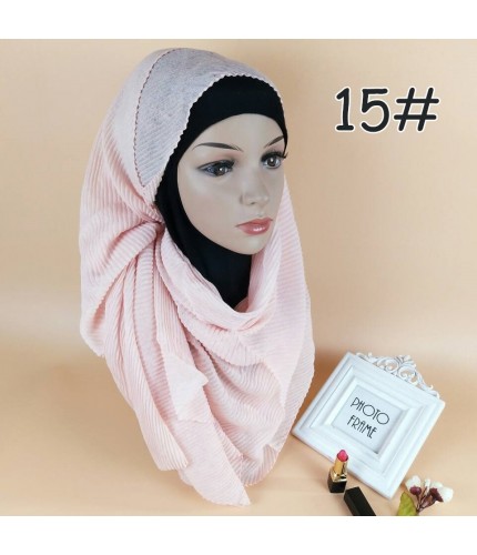 Light Pink Classic Cotton Crinkle Maxi Hijab