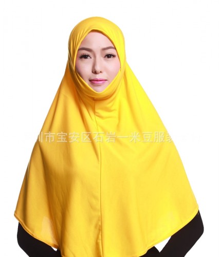 Gold Ready One Piece Hijab 