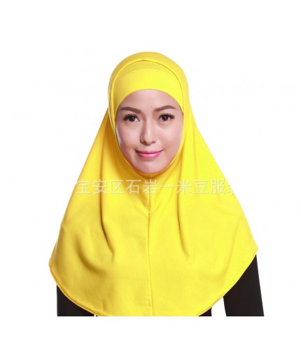 Gold 68cm One Piece Ready Hijab 