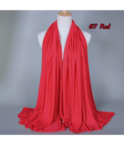 red Modal Blend Jersey Hijab