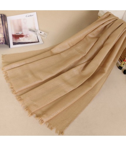 Camel Gold Weave Cotton Hijab