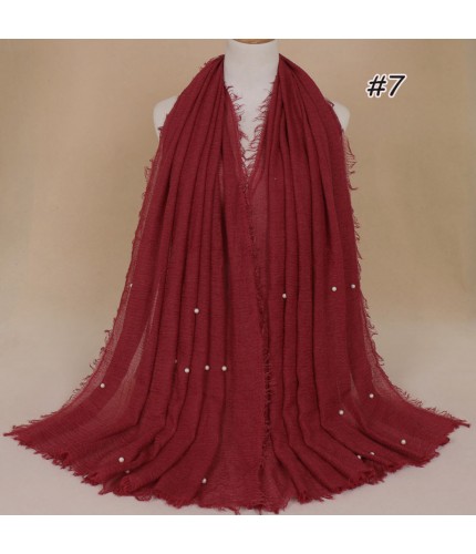 wine red Pearl Vogue Maxi Hijab