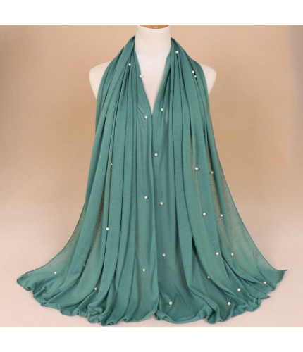 dark green Jersey Pearl Hijab