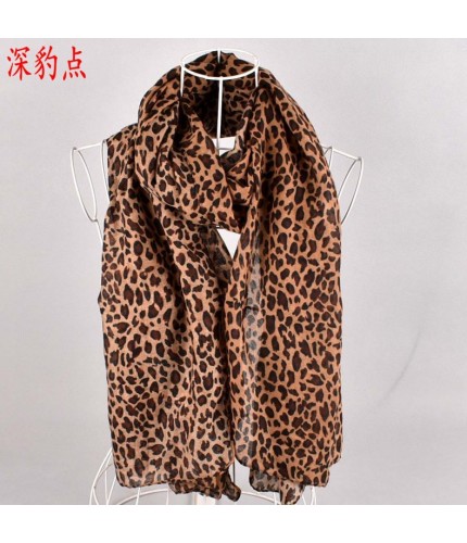 Deep Leopard Point Classic Leopard Print Hijab