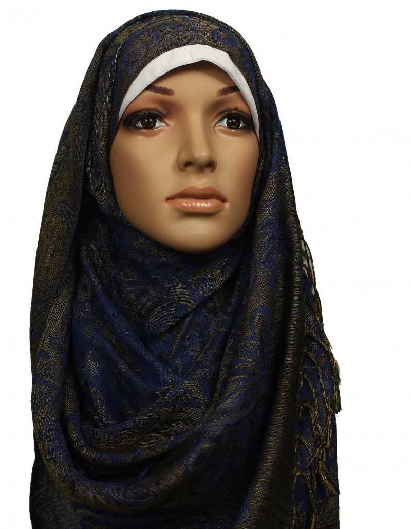 Pashmina Afghan Blue