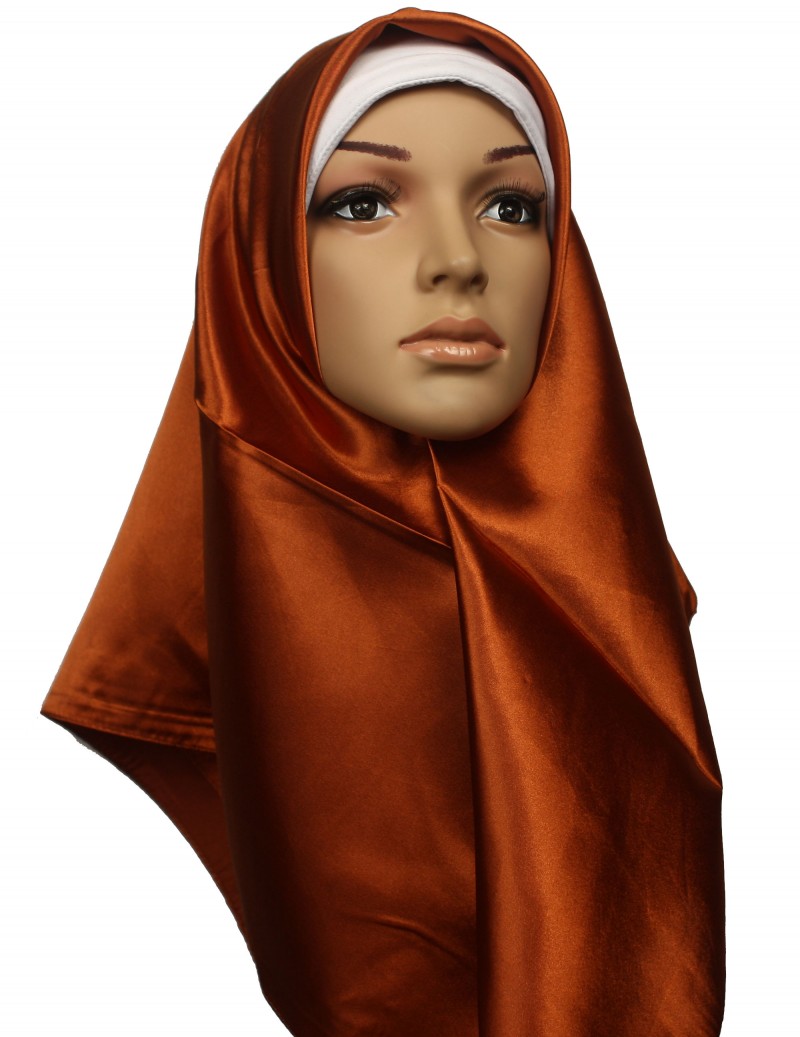 Orange Square Hijab