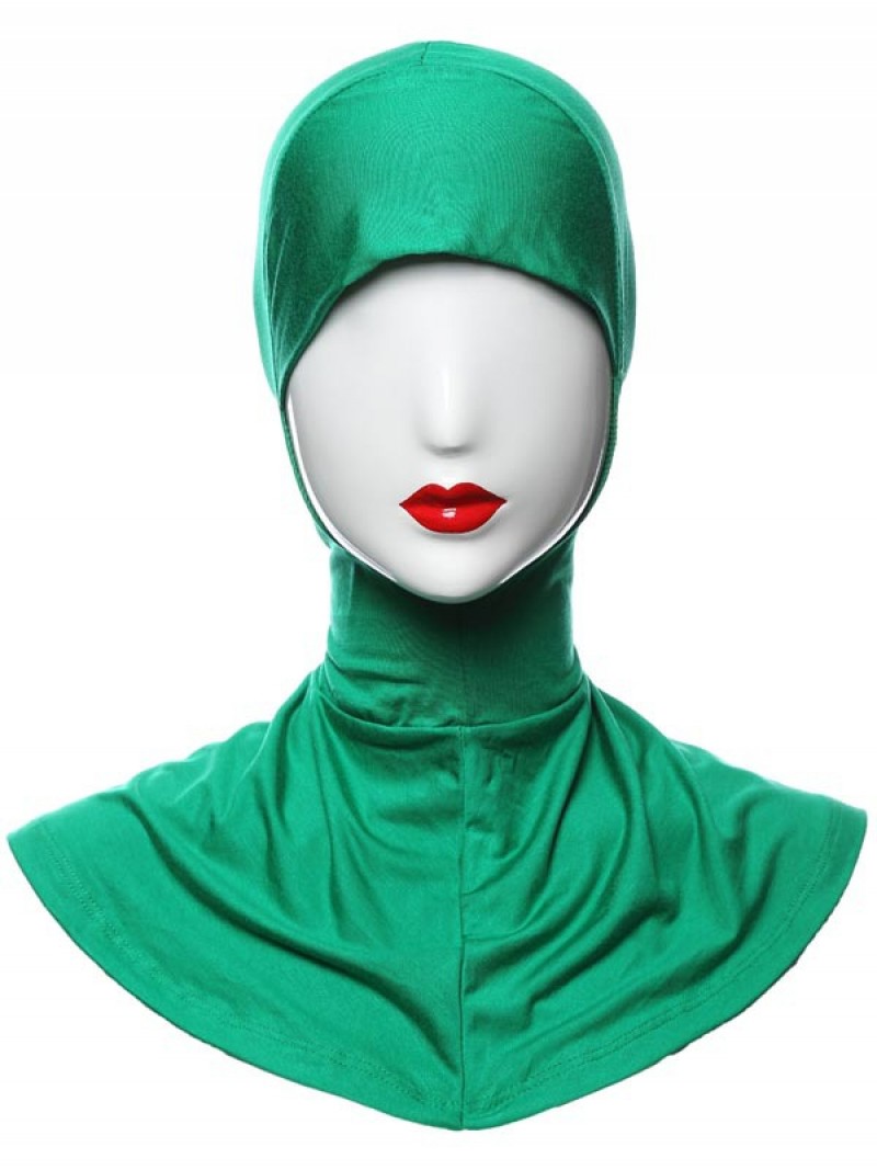 Green Modal Structured Hijab Underscarf 