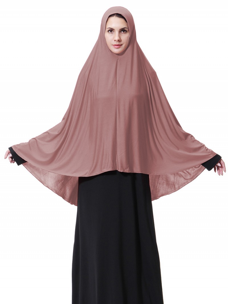 Deep Pink One Piece Khimar Hijab L 
