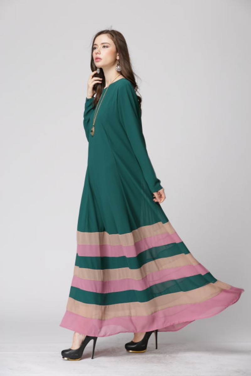 Dark green Ethnic Tunic Top L 