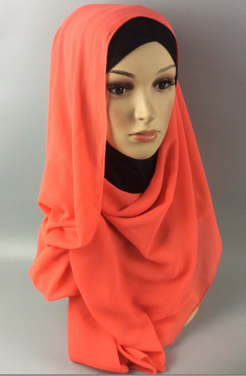 Watermelon Soft Chiffon Crepe Hijab 