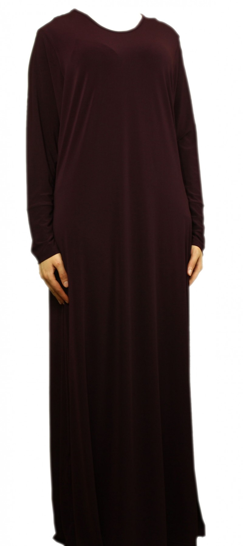 Plain Plum Abaya - Size 56