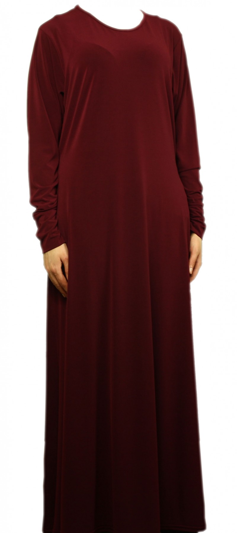 Mini Umbrella Abaya - Wine Red 54