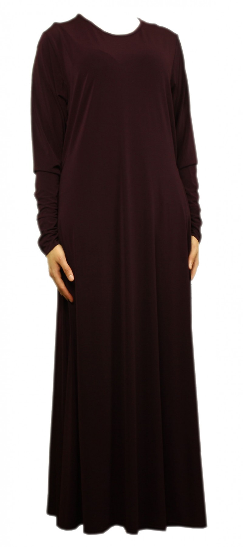 Mini Umbrella Abaya - Plum - 58