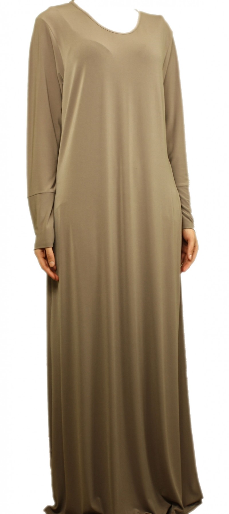 Plain Beige Abaya - Size 52