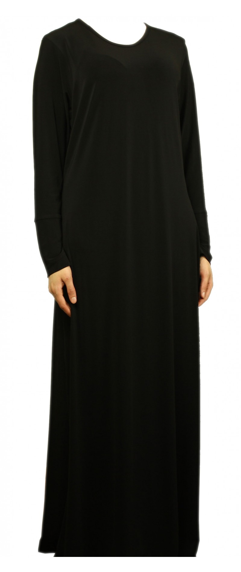 Plain Black Abaya - Size 58