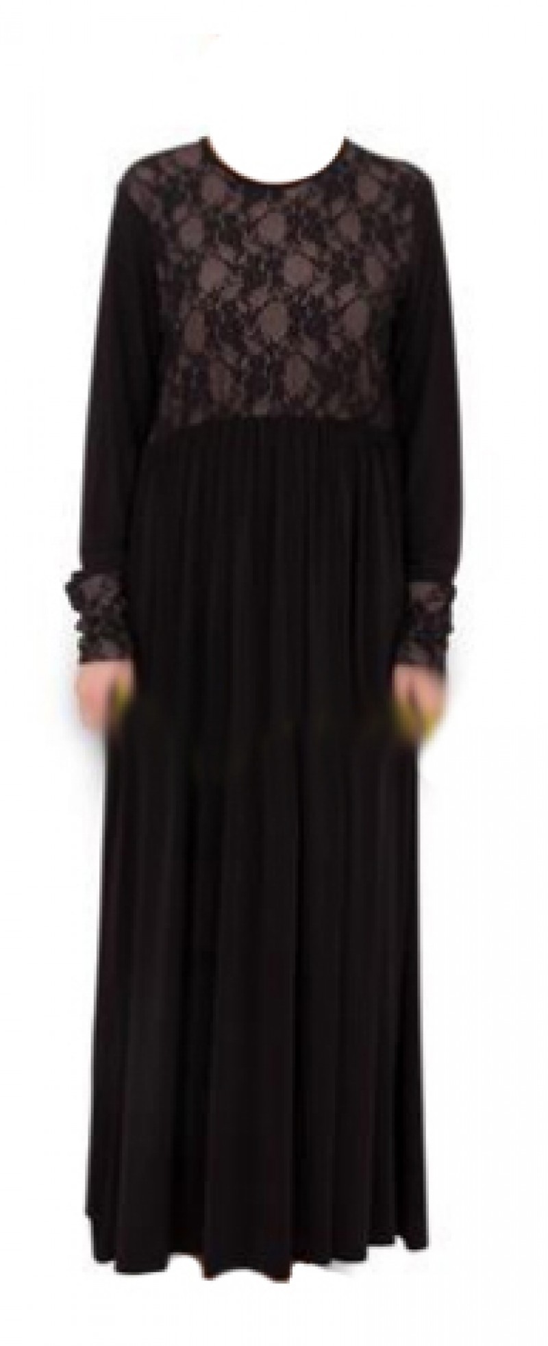 Net Lace Abaya Black - 52