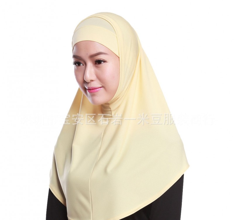 Beige 68cm One Piece Ready Hijab 