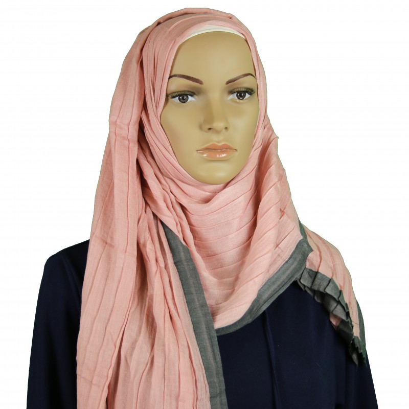 Pink Layered Hijab