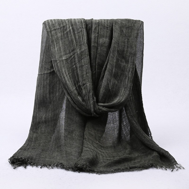 Black ash Premium Modal Rustic Dye Herringbone Maxi Hijab
