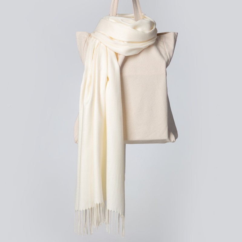 white Twill 180x70cm Pashmina Hijab