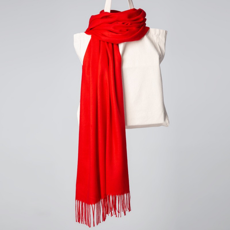 red Twill 180x70cm Pashmina Hijab