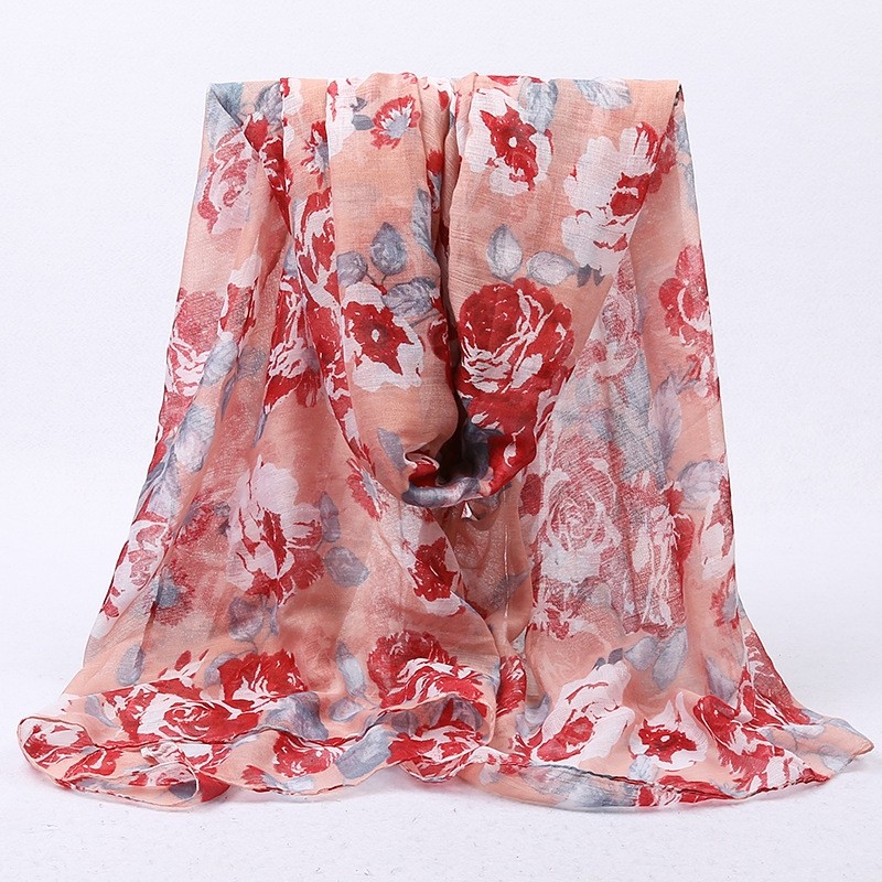  leather powder Indulgent Rose Print Hijab